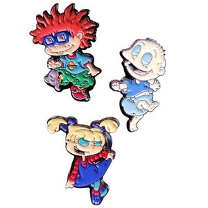 Rugrats Character Enamel Pins Set‎ Chuckie Tommy Angelica Collectible